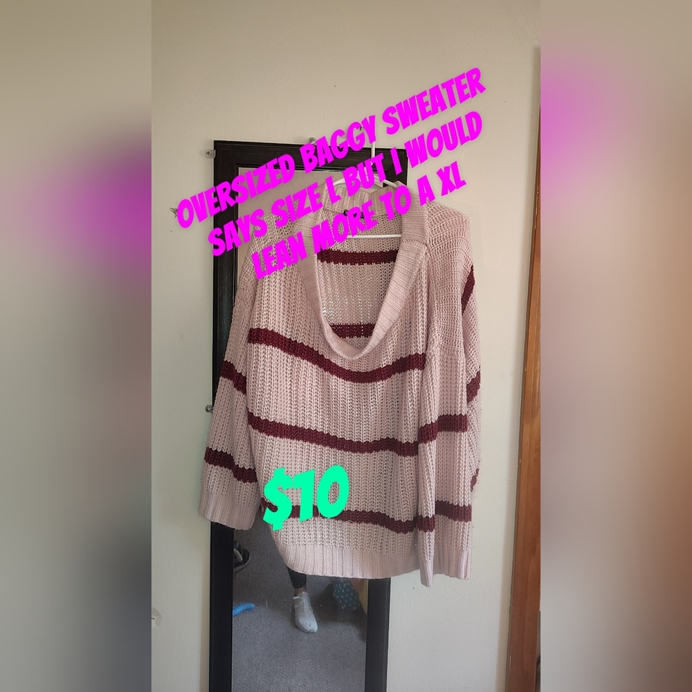 Striped Oversized Sweater